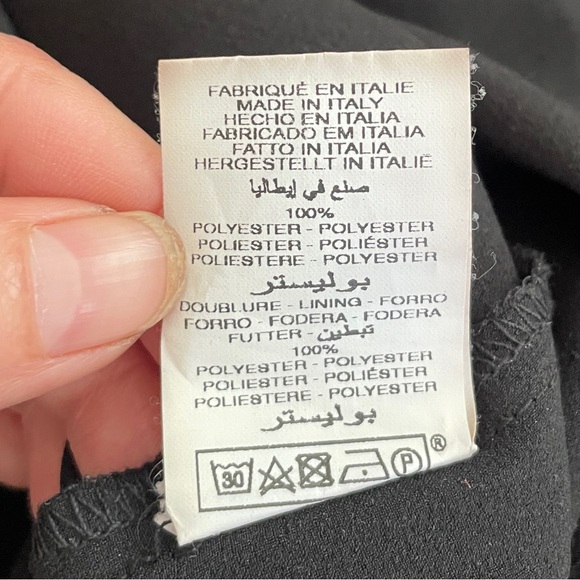 La Fée Maraboutée Black & White Feather Print Double Split Maxi Dress - Sz Eu 40 - Picture 10 of 16